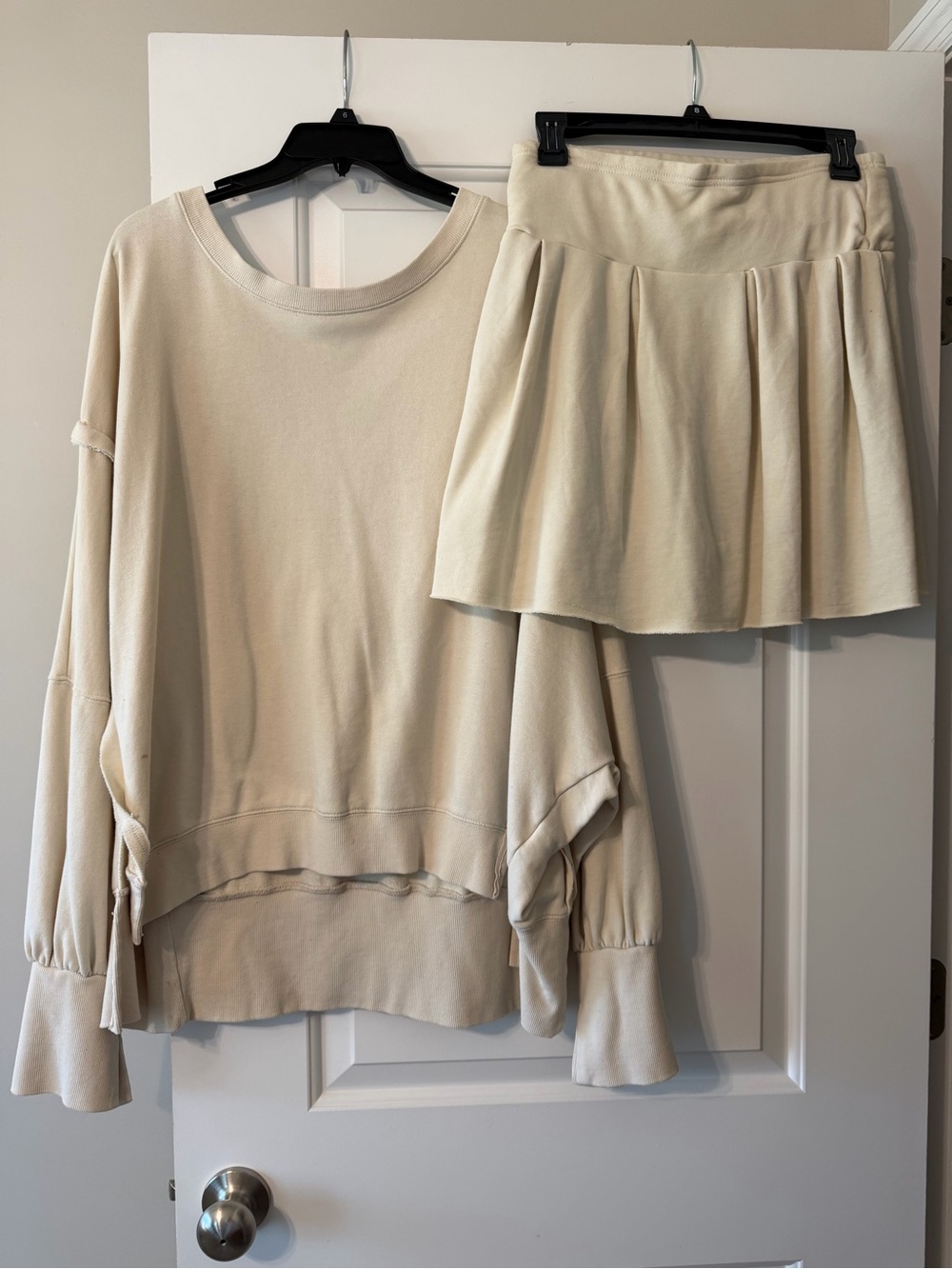 Chelsea & Violet Cream Mini Skirt